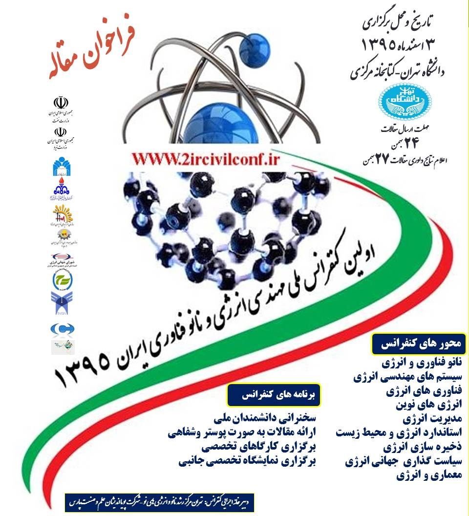 اولین کنفرانس ملی مهندسی انرژی و نانو فناوری ایران